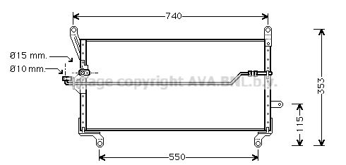 AVA QUALITY COOLING Kondensators, Gaisa kond. sistēma FT5179